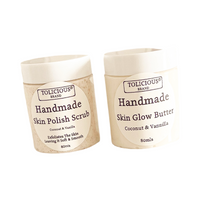 Foaming Skin Polish Scrub With Exfoliating and Moisturizing Effect From Tolicious Brand. Handmade In The UK Skin Care Brand